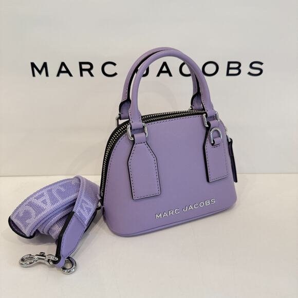 Marc Jacobs Mini Dome Tote Crossbody 4R5SMN004S02 Lilac - Picture 1 of 16